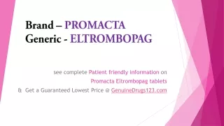 brand promacta generic eltrombopag