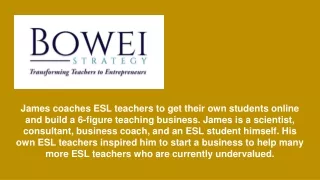 james coaches esl teachers to get their
