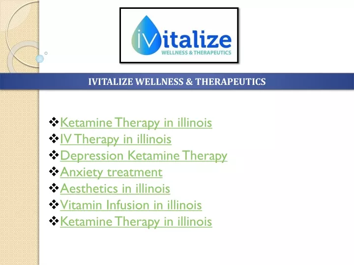 ivitalize wellness therapeutics