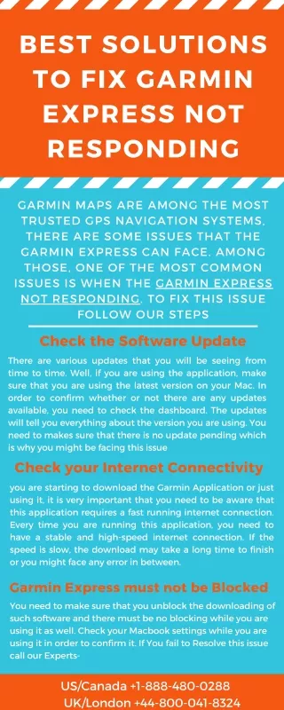 best solutions to fix garmin express