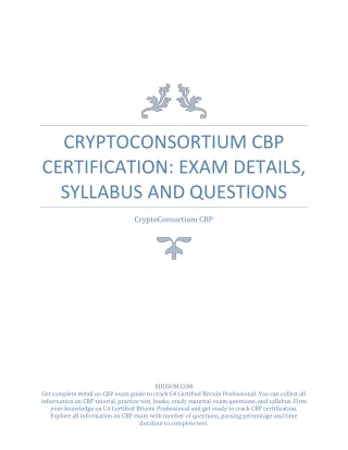 cryptoconsortium cbp certification exam details