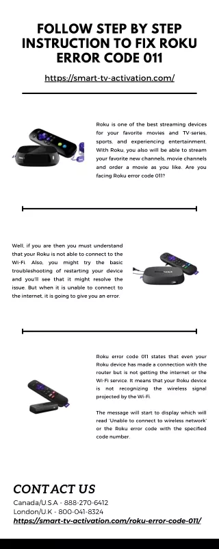 follow step by step instruction to fix roku error
