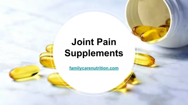 joint pain supplements