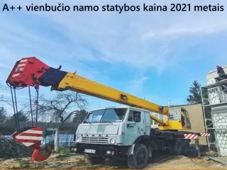 a vienbu io namo statybos kaina 2021 metais