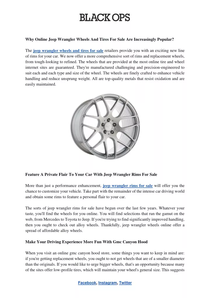 why online jeep wrangler wheels and tires