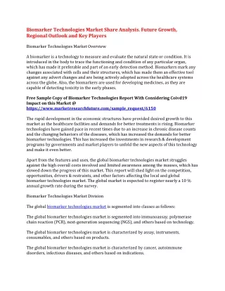 biomarker technologies market share analysis