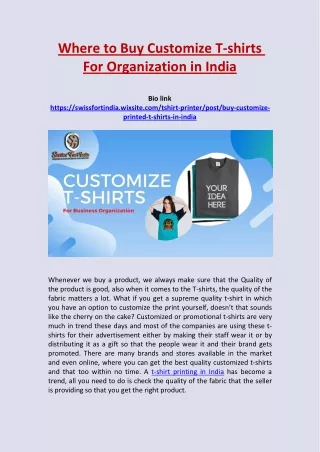 where to buy customize t shirts for organization