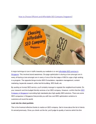 how to choose efficient and affordable