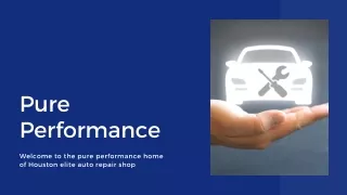 pure performance