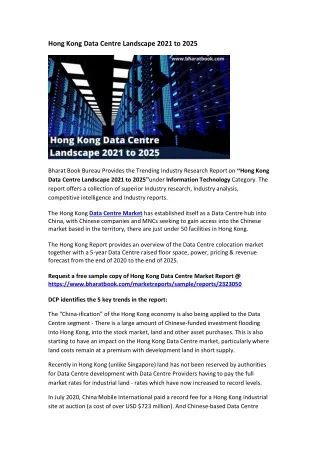 hong kong data centre landscape 2021 to 2025