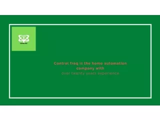 Control freq controls the keys to home automation with certified expertise