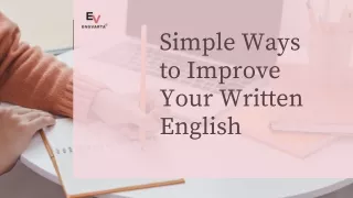 simple ways to improve your written english