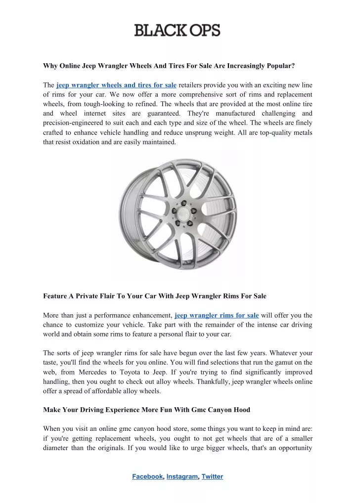 why online jeep wrangler wheels and tires