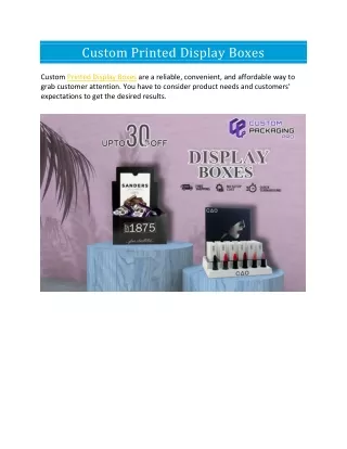 custom printed display boxes
