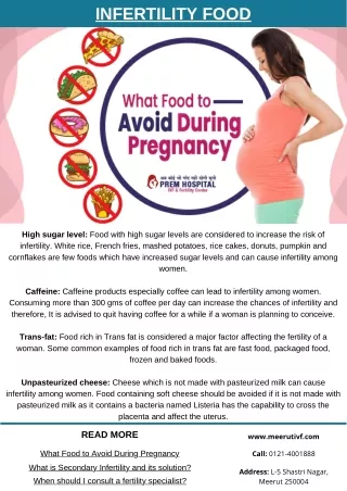 infertility food