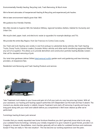Top 10 junk removal in sacramento Accounts To Follow On Twitter