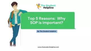 Top 5 reasons : Why sop is important ?