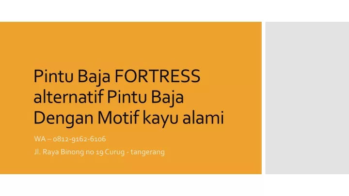 pintu baja fortress alternatif pintu baja dengan motif kayu alami