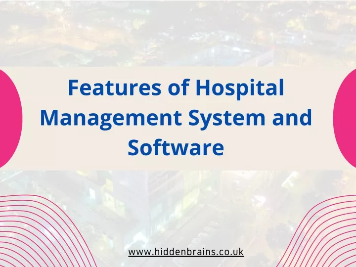 features of hospital management system