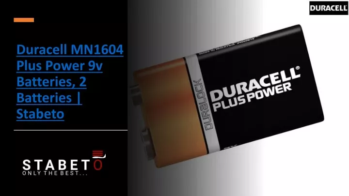 duracell mn1604 plus power 9v batteries 2 batteries stabeto