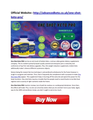 One Shot Keto PRO  & Reviews* | Pills Reviews, SCAM, Pills!