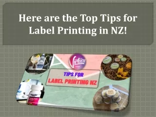 here are the top tips for label printing in nz