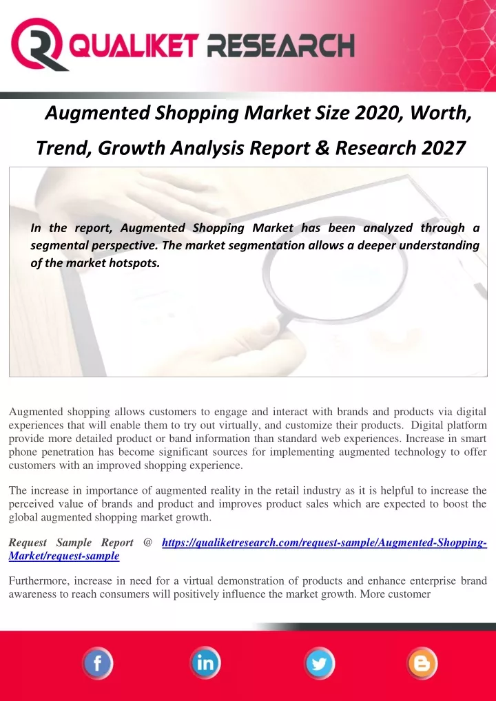 augmented shopping market size 2020 worth