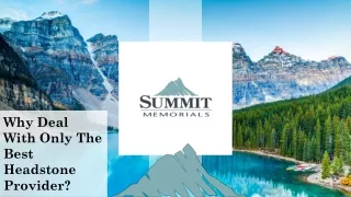 why deal with only the best headstone provider