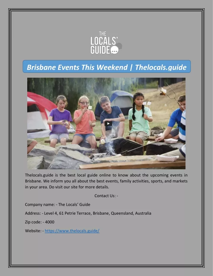 brisbane events this weekend thelocals guide