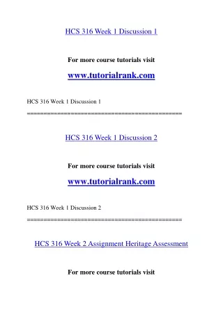 HCS 316 Education Organization--tutorialrank.com