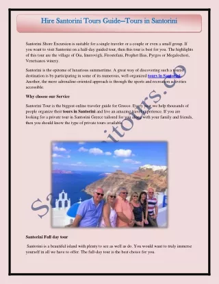 hire hire santorini tours guide santorini tours