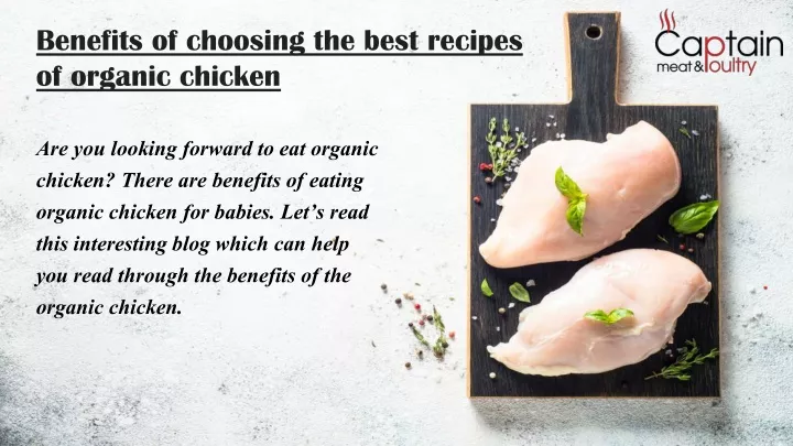 benefits of choosing the best recipes of organic