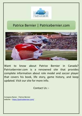 Patrice Bernier | Patricebernier.com