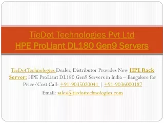 HP Rack Servers | HPE ProLiant DL180 Gen9 Servers | Spare option Call: 9036000187