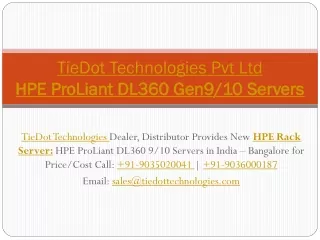 HP Rack Servers | HPE ProLiant DL360 Gen9/10 Servers | Price/Cost India Call: 9036000187