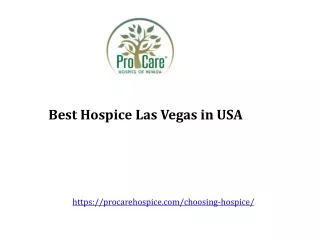 Best Hospice Las Vegas in USA