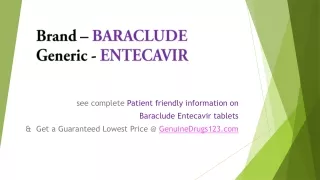 brand baraclude generic entecavir