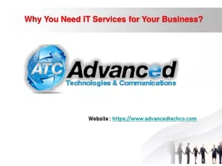 IT Support Services - Managed IT, Consulting, and User Support | AdvancedTechCo