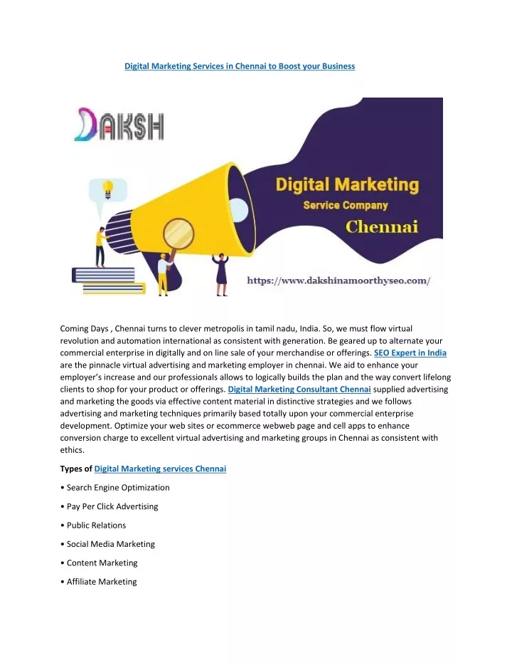 digital marketing services in chennai to boost