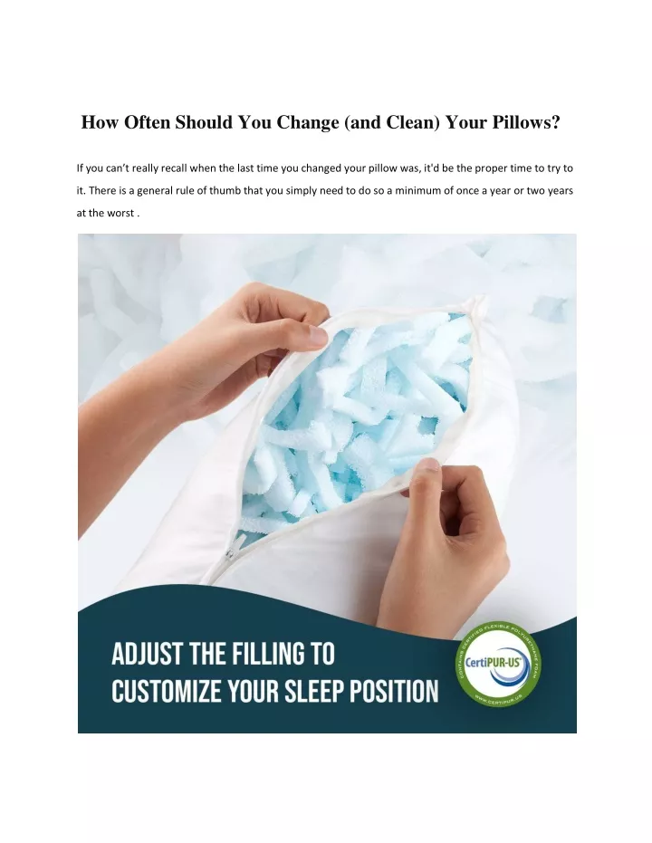 how often should you change and clean your pillows