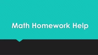 math homework help