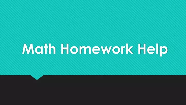 math homework help