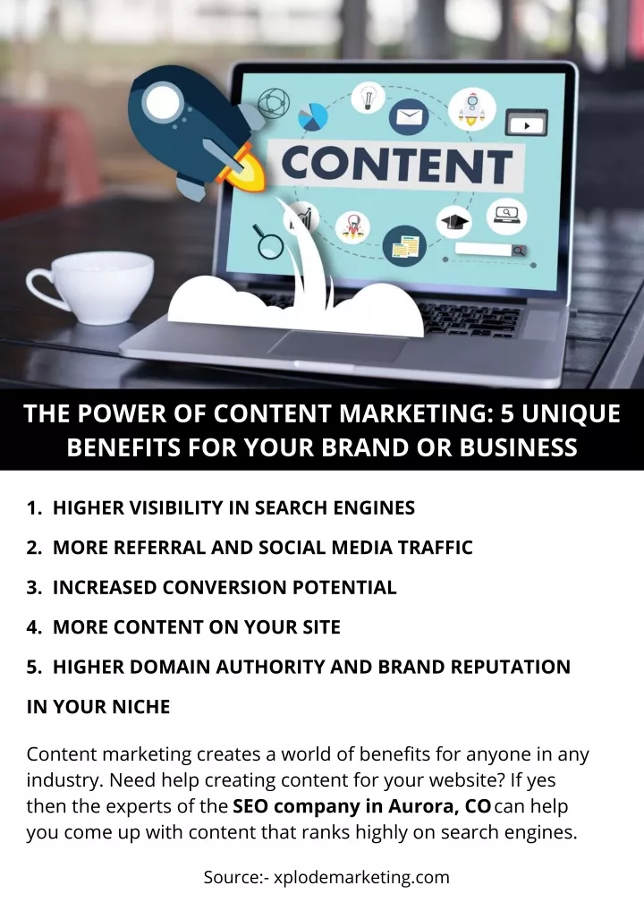 the power of content marketing 5 unique benefits