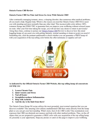 Ontario Farms CBD