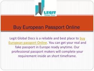 buy european passport online