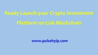 Crypto Investment Platform on Lisk Blockchain