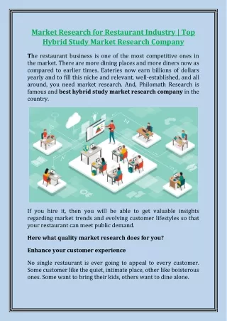 Market Research for Restaurant Industry - Top Hybrid Study Market Research Company