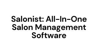 salonist all in one salon management software