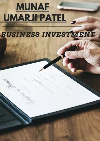Munaf Umarji Patel is one of the most successful businessmen
