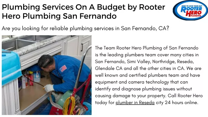 plumbing services on a budget by rooter hero